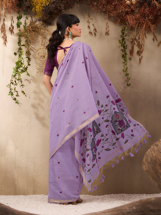 Saanjh – Pichwai Light Purple