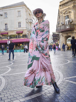 Pure Silk Printed Crepe Saree - Lilac