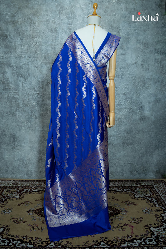 Pure Banarasi Katan Silk Saree – Blue